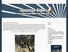 Tablet Screenshot of japanese-riders.pl